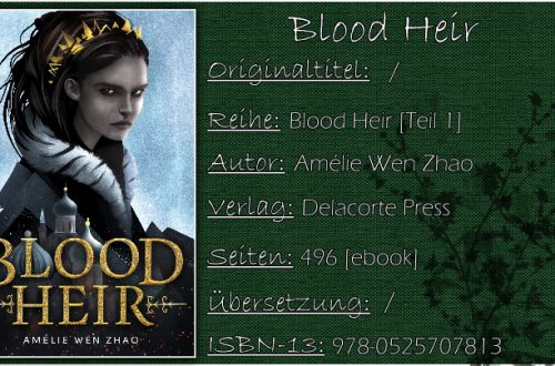 Blood Heir von Amélie Wen Zhao