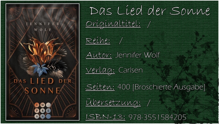 Das Lied der Sonne von Jennifer Wolf