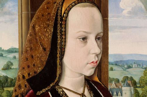 Margarete von Österreich als Verlobte des künftigen französischen König Franz I. Gemalt von Jean Hey, etwas 1490.