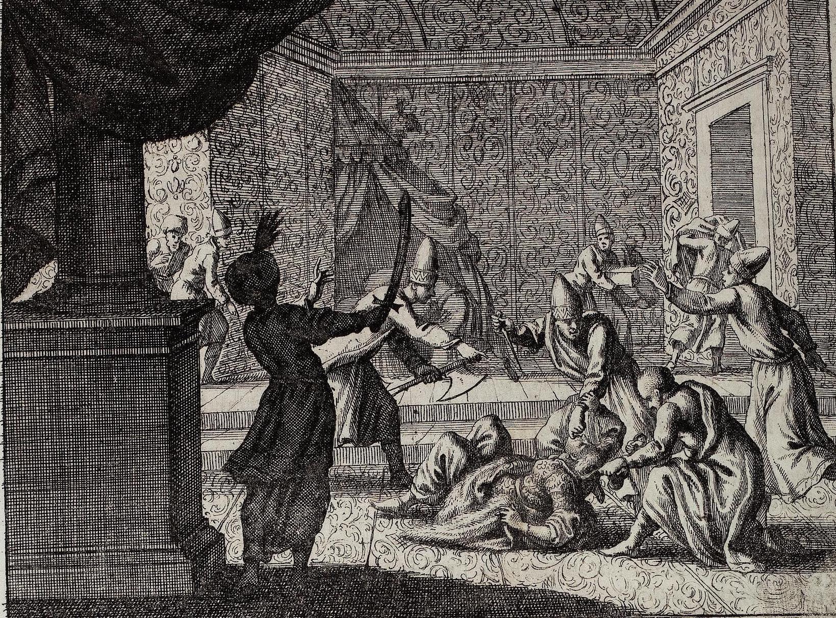 Künsterlische Darstellung des Ermordung Kösem Sultans