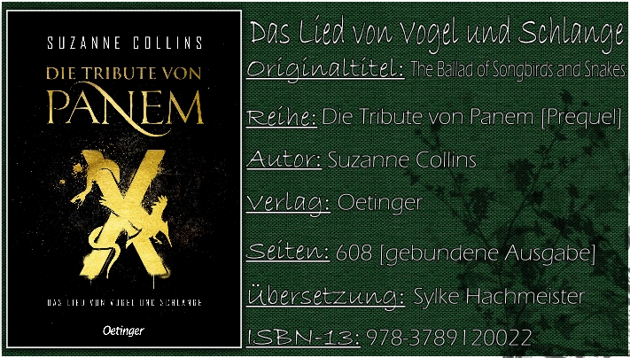 Die Tribute von Panem - Panem X: Das Lied von Vogel und Schlange (The Ballad of Songbirds and Snakes) von Suzanne Collins