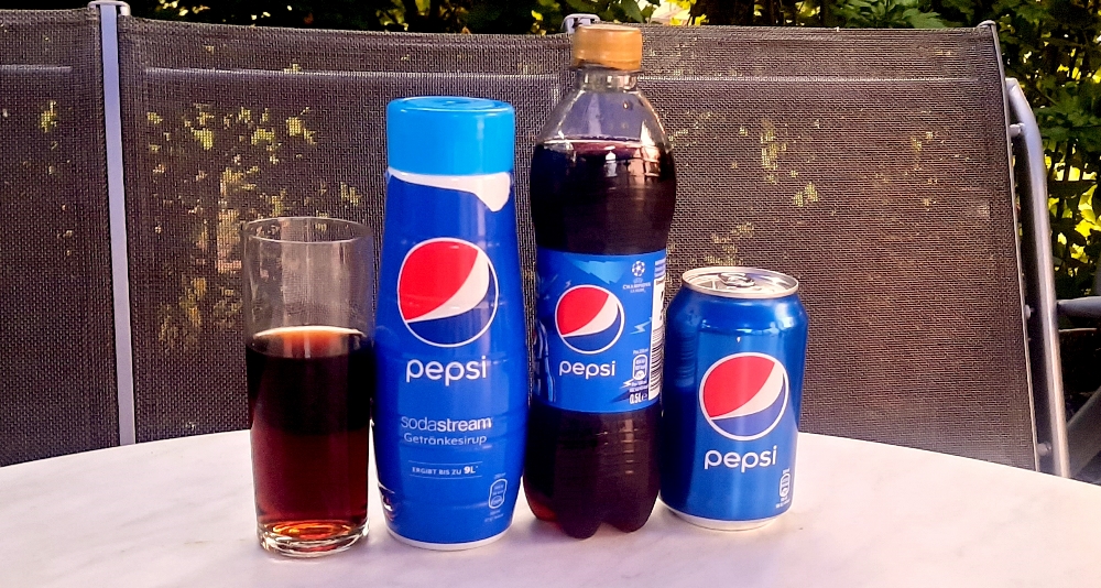 SodaStream Pepsi Sirup vs Flasche und Dose